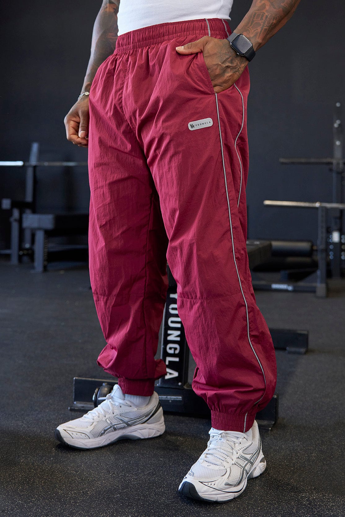 2091 - Retro Cuffed Joggers - Image 2