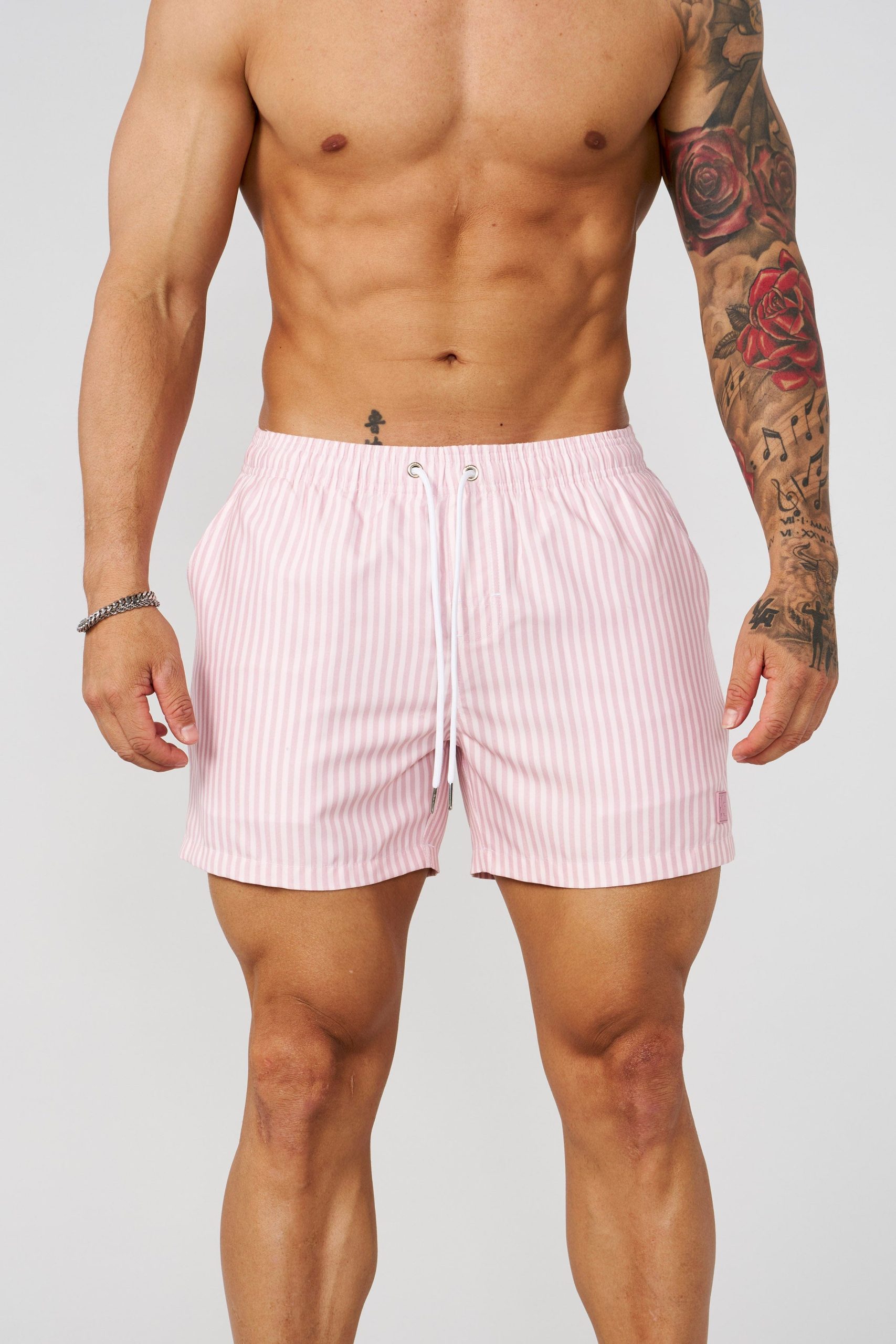 1056 - Striped Swim Shorts - Image 9