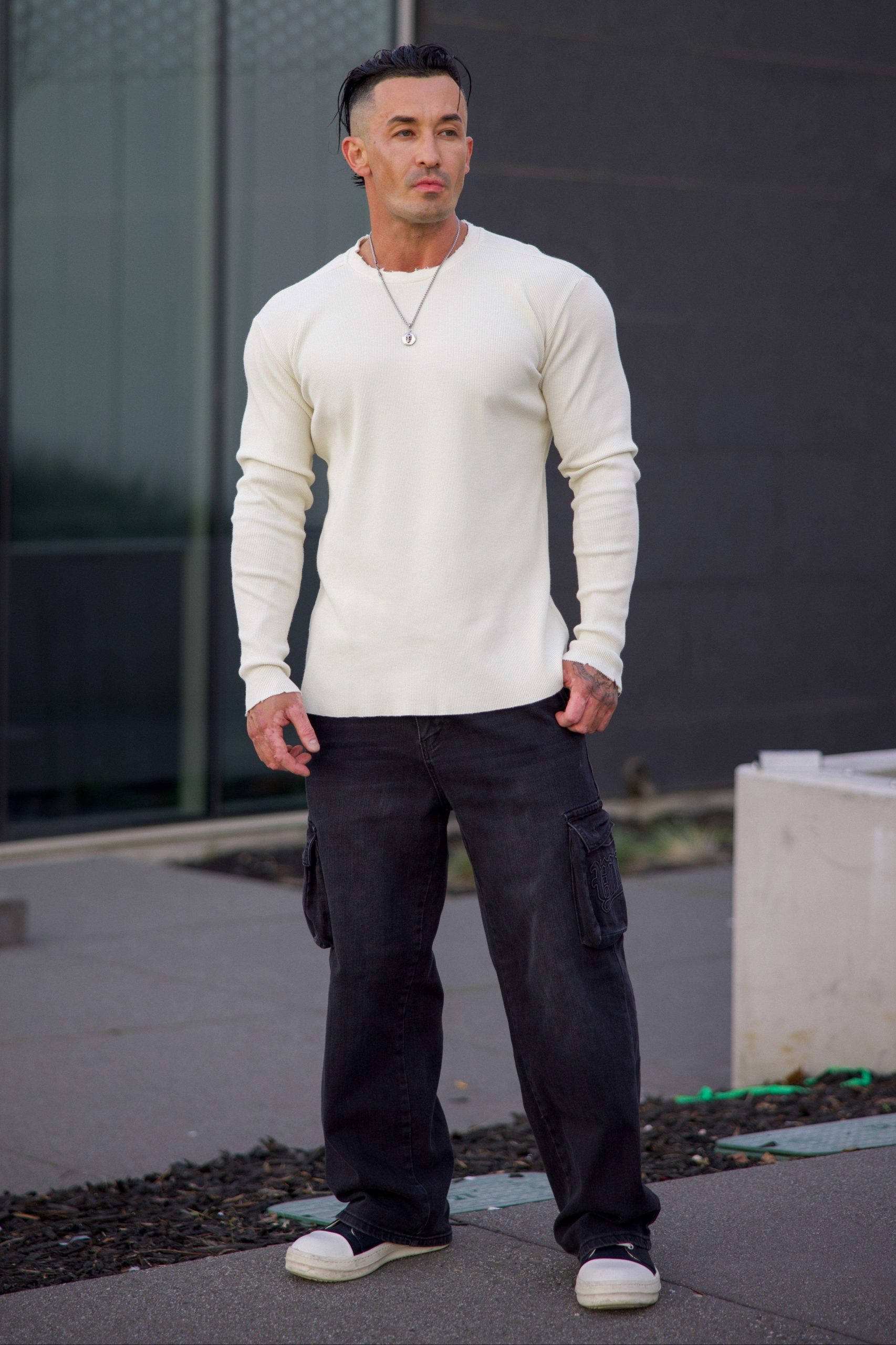 8094 - Tailored Waffle Longsleeves - Image 3