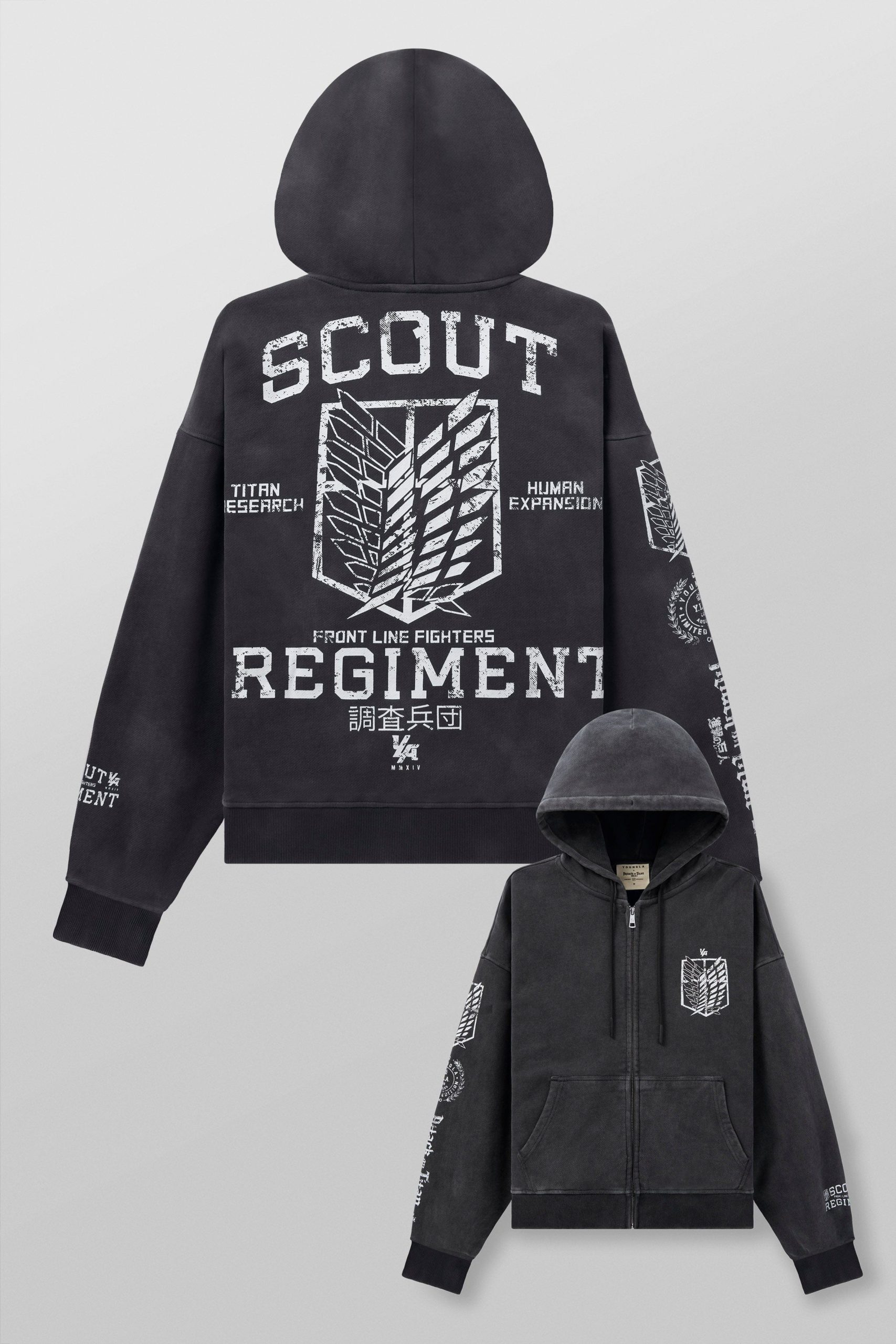 5138 - AOT© x YLA Zip-Up Hoodies - Image 9