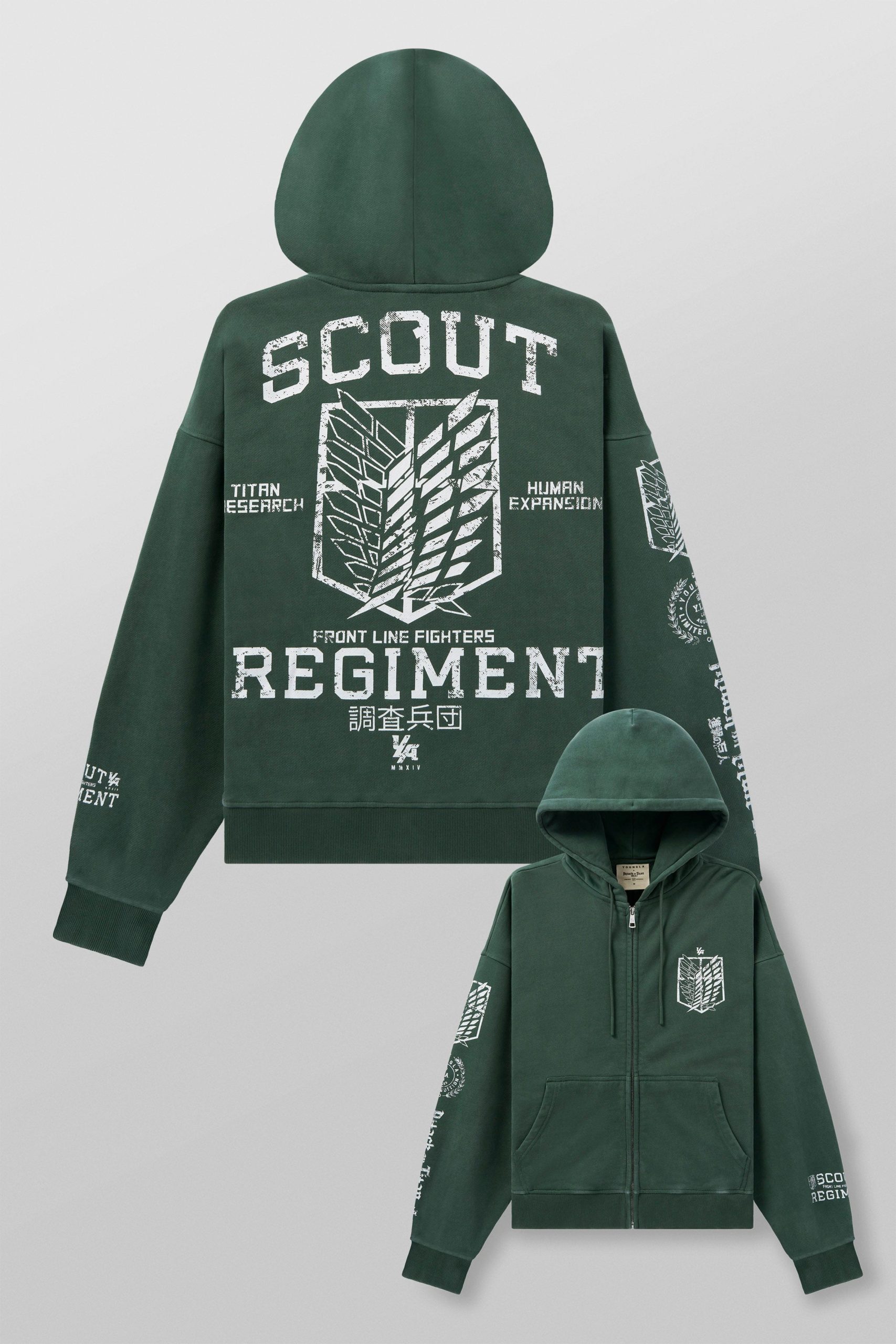 5138 - AOT© x YLA Zip-Up Hoodies - Image 8