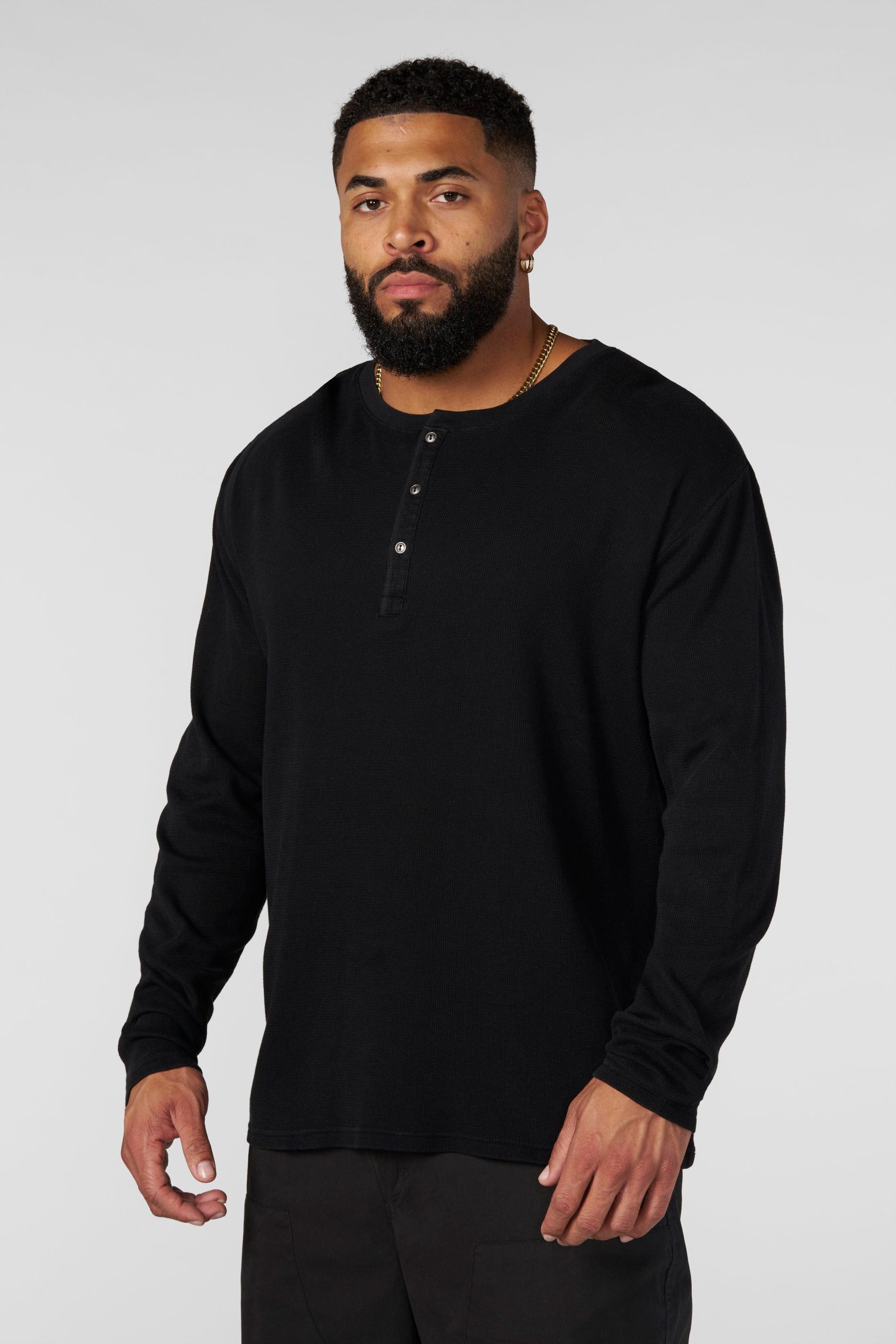 8034 - Henley Thermal Longsleeves - Image 8
