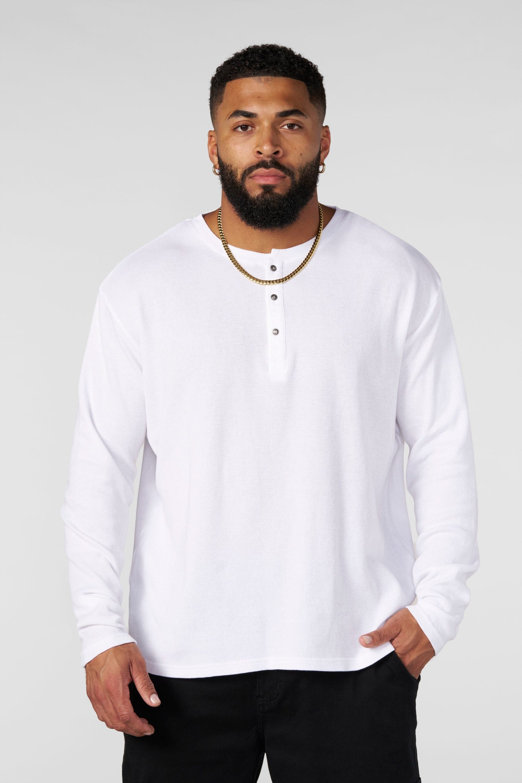 8034 - Henley Thermal Longsleeves - Image 10