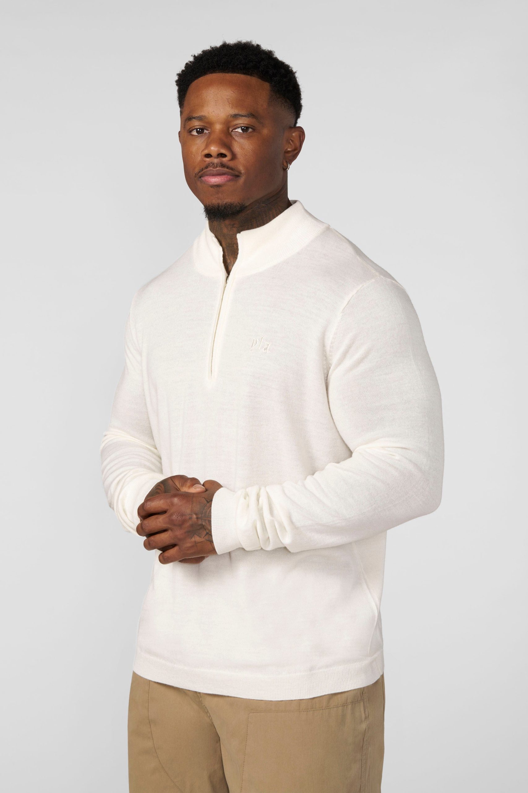 8048 - Monaco Wool Quarter-Zip Sweaters - Image 10