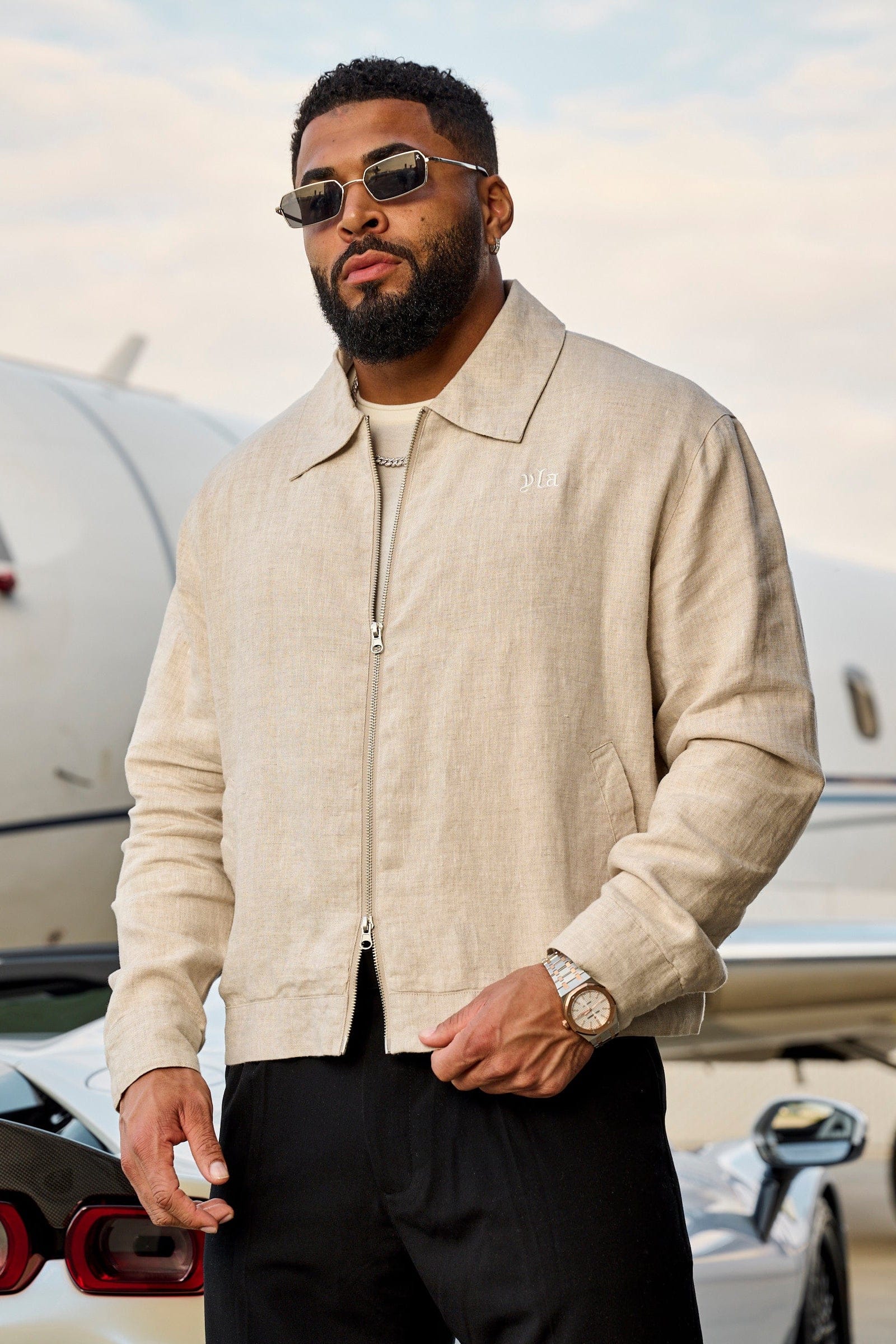 5122 - Oxford Linen jacket - Image 2