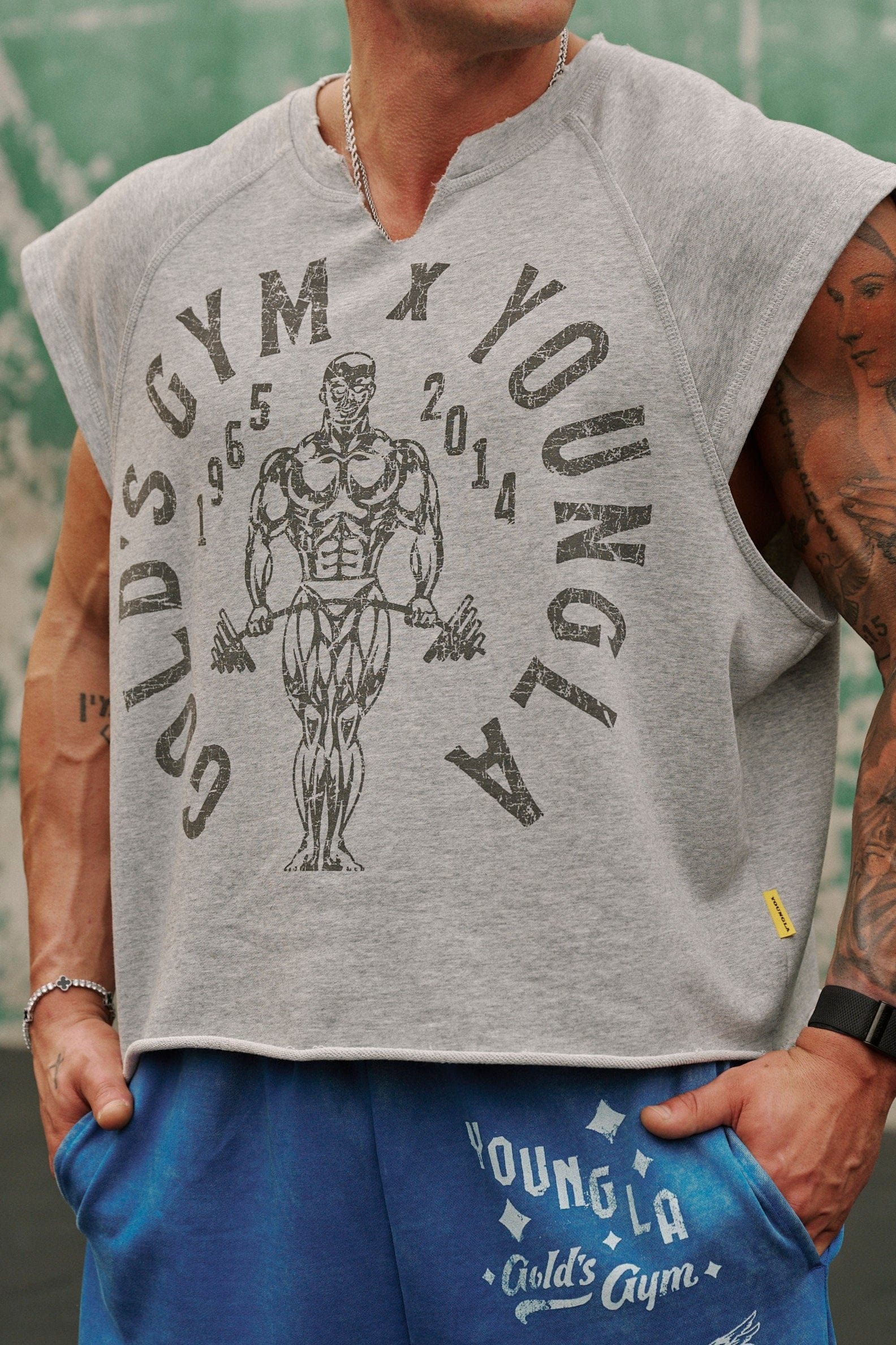 5069 - Golds Gym Vintage Cut Offs - Image 3