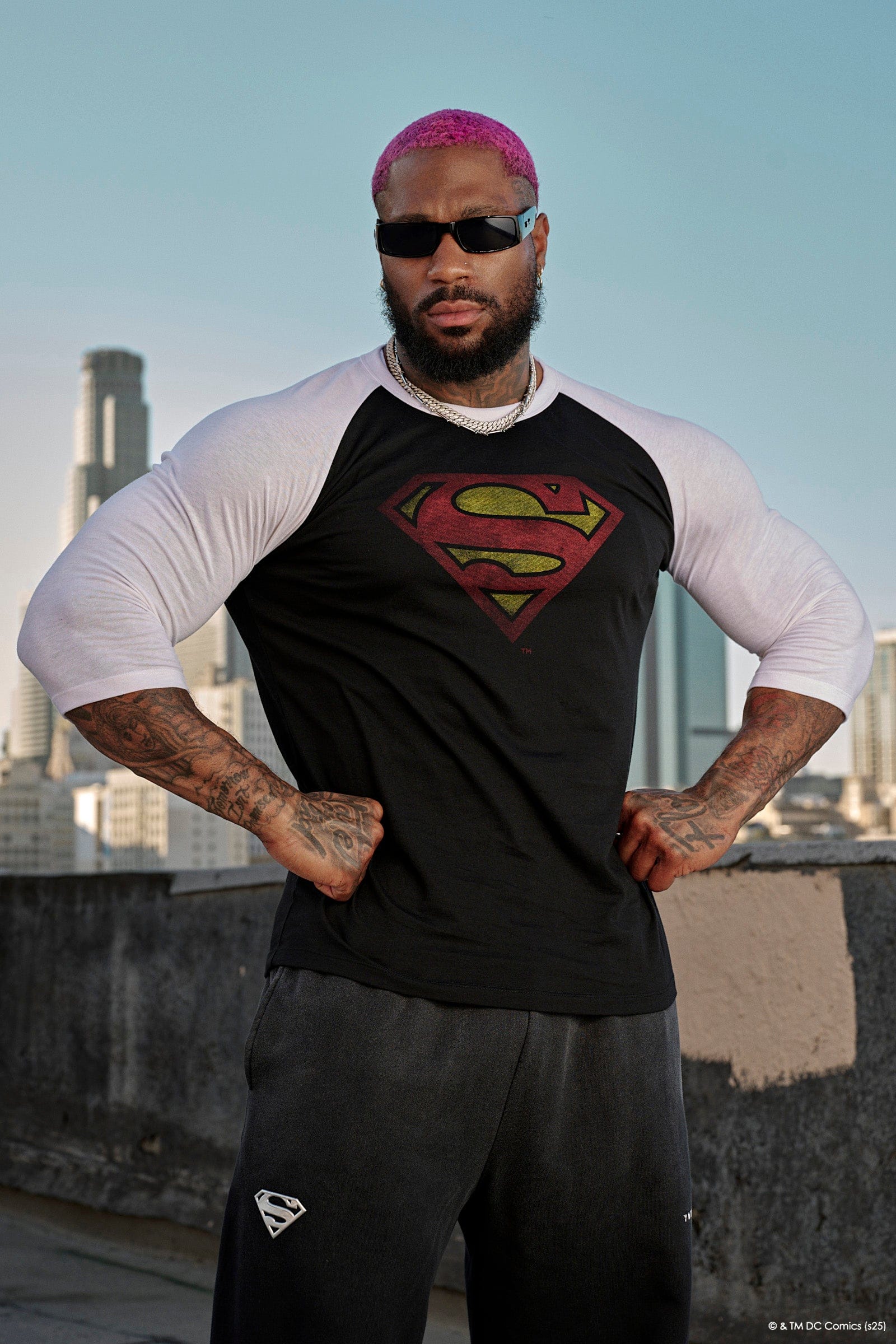8072 - Superman 3/4 Raglan Shirts - Image 4