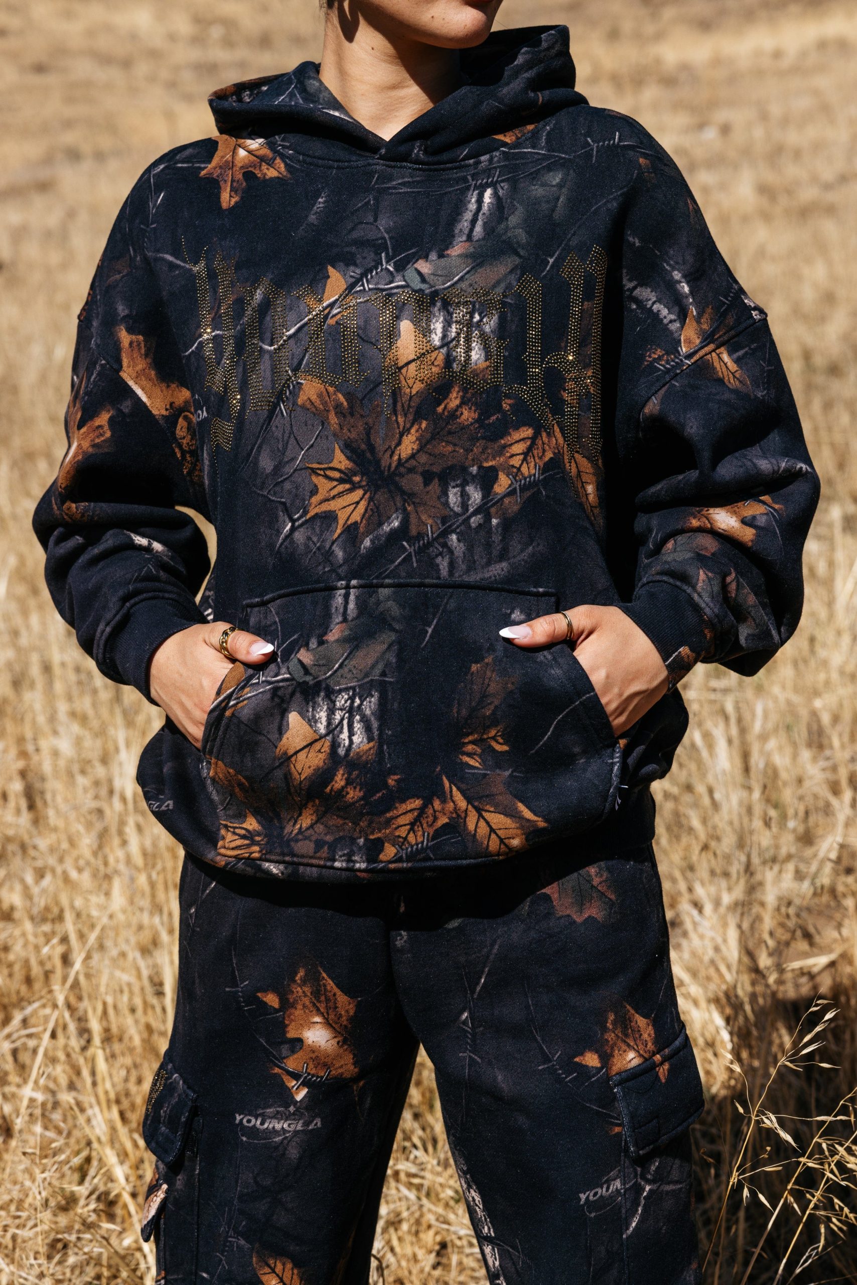 W5168 - Camo Bling Hoodie - Image 3
